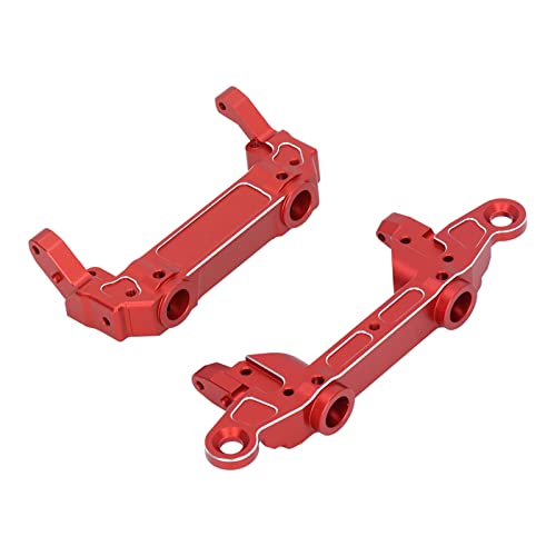 Alomejor Aluminiumlegierung Upgrade RC Vordere und Hintere Stoßstangenhalterung für Axiale SCX6 1/6 RC Crawler Car, Autoschutz, Universelle Passform, Metallmaterial (Rot) von Alomejor