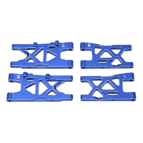 Alomejor Aluminiumlegierung Vorne und Hinten Aufhängungsarme Set für 4X4 4S 1/8 RC Auto Stabiler Betrieb Hohe Temperaturbeständigkeit (Blue) von Alomejor