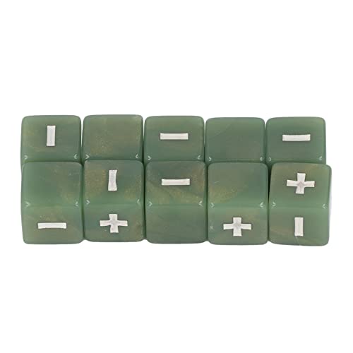 Alomejor Attraktive Mathematikberechnung Würfel Spielzeug - 20pcs Plus Minus Würfel für Mathematikunterricht (hellgrün) von Alomejor