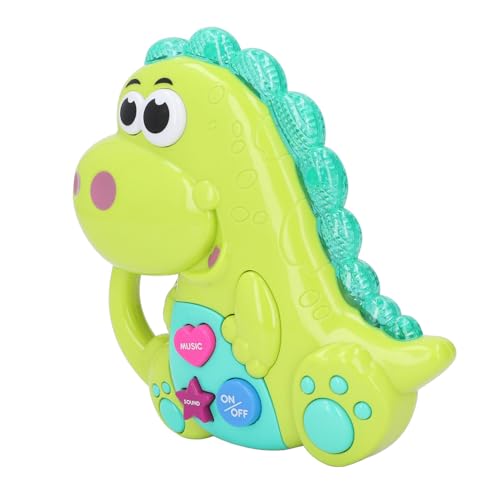 Alomejor Baby Dinosaurier Klavier Keyboard Spielzeug Dinosaurier Elektronisch Klavier für Kleinkinder Tragbare Musikinstrumente mit Soundeffekt -Sorte Safe Safe Langable Ansprechendes Design (Green) von Alomejor
