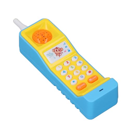 Alomejor Baby -Handy -Spielzeug für Kleinkinder und Säuglinge, Baby -Lern -Telefon -Set, Musikalischer Pädagogischer Smartphone Holiday Strumpf Stocker (Blue) von Alomejor