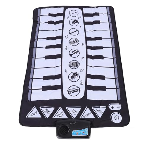 Alomejor Baby Piano Keyboard Teppich, Musikalische Multifunktionale Klaviermatten -Spielzeugdecke für Babys Lernen, Kriechen und Spielen Lernen von Alomejor