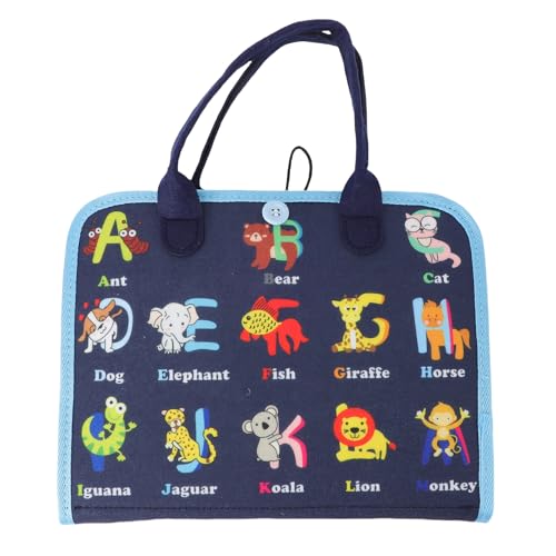 Alomejor Beschäftigter Vorstandsbuch, Montessori Toys, Bildungslernen Sensorisches Spielzeug für Kleinkinder, Entwicklung von Lebenskompetenzen von Alomejor