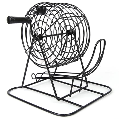 Alomejor Bingo Game Set Bingo Cage Machine mit Automatischer Ball Folie für Familiengruppenunterhaltung Traditionelle -Spiele von Alomejor