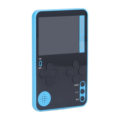 Alomejor Blaue Handheld-Spielkonsole Retro Portable Game Player Videospiel-Player 2,4-Zoll-Farbbildschirm von Alomejor