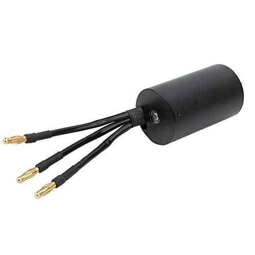 Alomejor Bürstenloser Wasserdicht 4 Pole Motor für RC -Auto 3660 Ersatzzubehör Schwarz für 1/10 Bürstenloser Auto (3300KV) von Alomejor