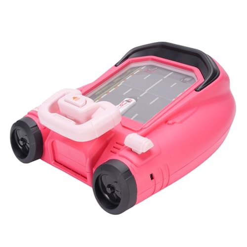 Alomejor Car Racing Adventure Toy Spannende Soundeffekte Lenkrad Interaktive Simulation Rennspiel Spielzeug Spielzeug (PINK) von Alomejor