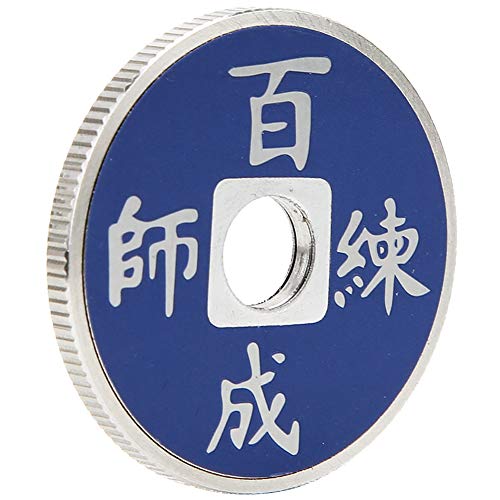 Alomejor Chinesischer Münz-Farbwechsel-Zaubertrick, Reiben Sie Ihn in Rot und Blau, Einfach Durchzuführen, für Münzmagie-Qualität, Nachahmung von Münzen, Exquisite Verarbeitung von Alomejor