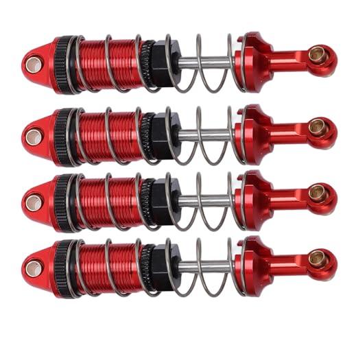 Alomejor Colca Food Allation of Hydraulic Car RC mit Einstellbarer Folgendes für MN128 MN86 G500 1/12 RC -Auto, Premium -Material, Lüfter (Rot) von Alomejor