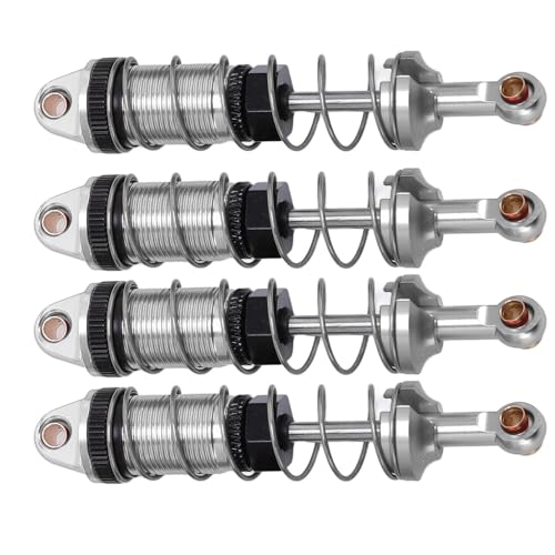 Alomejor Colca Food Allation of Hydraulic Car RC mit Einstellbarer Folgendes für MN128 MN86 G500 1/12 RC -Auto, Premium -Material, Lüfter (Silver) von Alomejor
