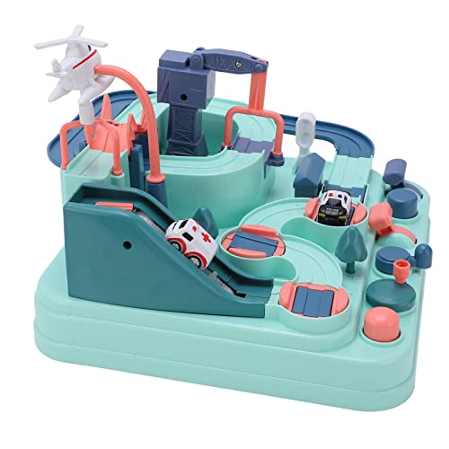 Alomejor DIY Race Track Car Set Kit, Gut für die Entwicklung von Kindern, ABS -Material Farbenfrohes Spielzeug für den Innenbereich von Alomejor