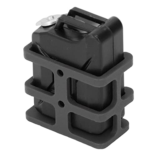 Alomejor Dekorativer RC -Auto -Kraftstofftank mit Hoher Simulation, Ideal Zum Modellieren von Autos Zum Klettern auf 1/10 1/8 Skala, Mini Plastiktank für EIN Aussehen (Black) von Alomejor