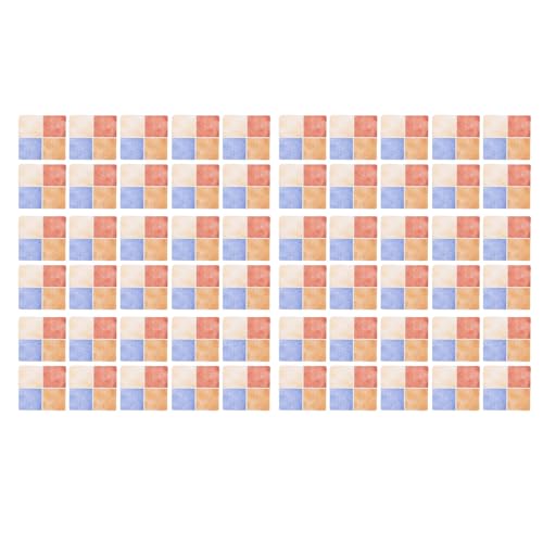 Alomejor Dollhouse Flooring, 1:12 Hölzer Farbenfrohe Bodenfliesen für Miniatur -Szenengebäude und DIY -Handwerksprojekte (60 Stück) von Alomejor
