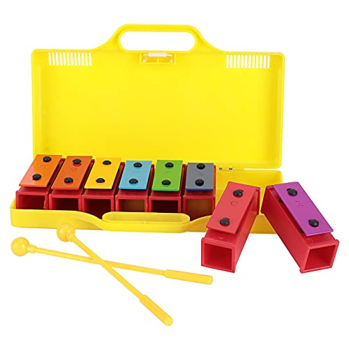 Alomejor Educational 8 Note Xylophon mit Beweglichen Balken für Kinder - Umfasst 2 Drumsticks und Yellow Box - Ideales Musikspielzeug für Anfänger und Kinder Alomejor Educational 8 Note Xylophon mit Beweglichen Balken für Kinder - Umfasst 2 Drumsticks und Yellow Box - Ideales Musikspielzeug für Anfänger und Kinder von Alomejor