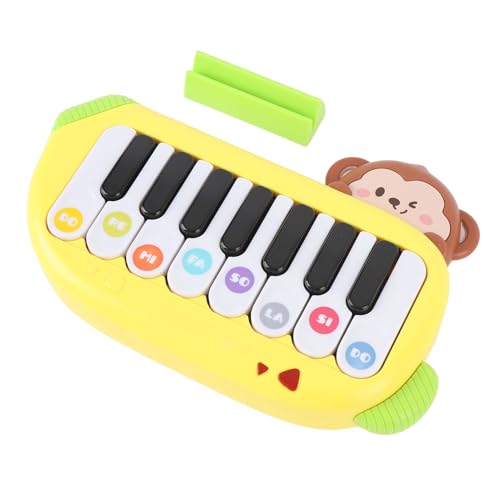 Alomejor Electric Scooter Miniatur Klavier -Tastaturspielzeug mit Spielen der Aufnahme von Unterrichtsfunktionen für ab 2 Jahren und Up (Yellow) von Alomejor