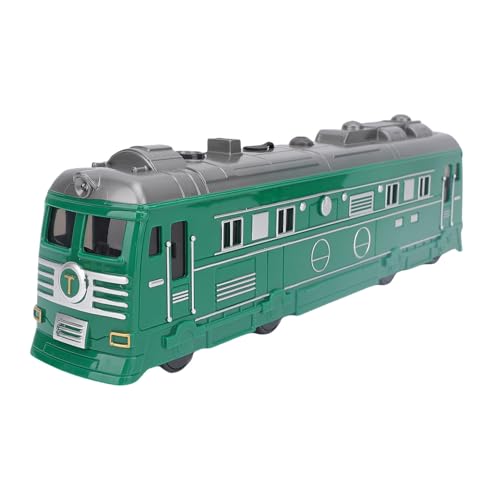Alomejor Electric Steam Railway Toy, Trägheit Angetriebener Retro-Eisenbahn mit Nebelspray-Funktion Lernspielzeug für Im Alter von 3 Bis 8 Jahren (Green) von Alomejor