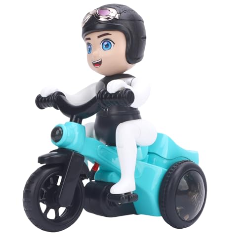 Alomejor Elektrische Rotierende Stunt -Dreiradspielzeug für Mädchen 360 Grad Fun Kleinkind Elektrisches Dreiradspielzeug für Innen- und Außenspiele für Sicheres Bauchmuskeln von Alomejor