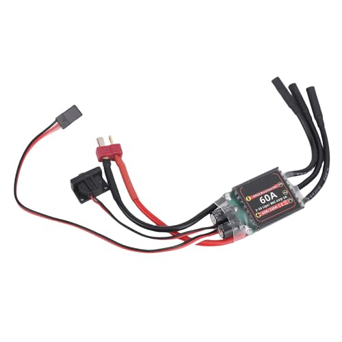 Alomejor Elektrodrehzahlregler bei Glatte Geschwindigkeit 60A ESC 60A für 3532/3542 Motoren ohne Besen, Multifunktionale Kompatibilität der Lipo 2-3s-Batterie Alomejor Elektrodrehzahlregler bei Glatte Geschwindigkeit 60A ESC 60A für 3532/3542 Motoren ohne Besen, Multifunktionale Kompatibilität der Lipo 2-3s-Batterie von Alomejor
