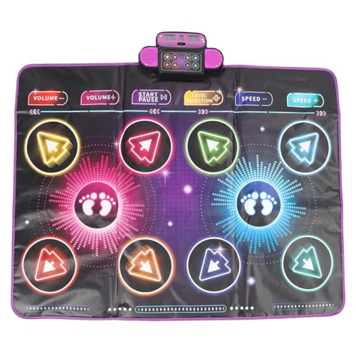 Alomejor Elektronische Tanzmatte, Interaktives Dual-Player-Gamepad für, Familien- und Heimpartys Alomejor Elektronische Tanzmatte, Interaktives Dual-Player-Gamepad für, Familien- und Heimpartys von Alomejor