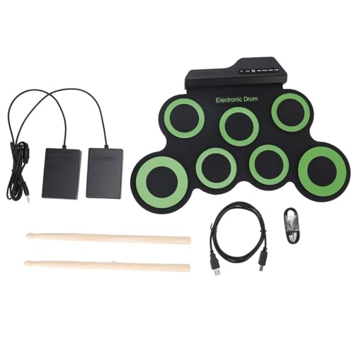 Alomejor Elektronisches Trommel Set Spielen Sie eine Vielzahl von Stilen Snare-Position-Anpassung mit Becken für und Erwachsene Anfänger von Alomejor