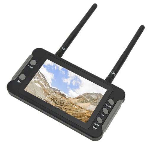 Alomejor FPV Monitor 4,3 Zoll 5,8 GHz 40Ch DVR -Bildschirmempfänger mit Automatischer Suche IP von Alomejor