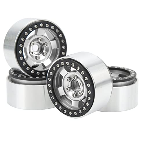 Alomejor Fernbedienung Autolad Hoher Abriebfestigkeit Einfaches Installieren Stabiler Fahren für 1/10 RC Track -Cars für Axiale SCX10 MST (Silver) von Alomejor