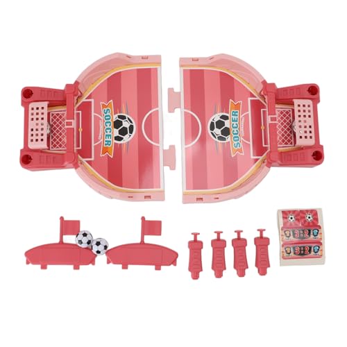 Alomejor Fingerfußballspiel, Desktop-Fußball mit 15 X 8 Zoll, Geeignet für den Eltern-Kind-Familienspielabend (PINK) von Alomejor