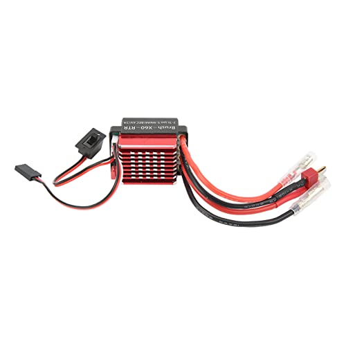 Alomejor Hochleistung 60A RC Gebürstet ESC mit Wärmeissipation für HSP, Rot von Alomejor