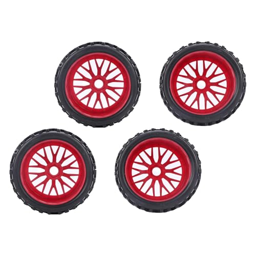 Alomejor Hochleistungs 1/8 RC Offroad Car Typers Austausch des SRX8 MP9 Snake, Premium -Gummi -Material für Verbesserte Griffe und Stabilität (Rot) von Alomejor