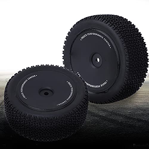 Alomejor Hochleistungs -RC -Auto -Reifenmodifikation für WLTOYS 144001, Einfach zu Installierende Hintere Reifen für Hobbyisten, Material, 2PCS Schwarz ((144001-1270)) von Alomejor