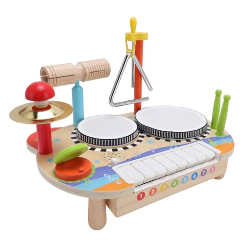 Alomejor Hölzerne Klavier Percussion Instrument Spielzeug Multifunktional Musikinstrumente Spielzeug für Mädchen und von Alomejor