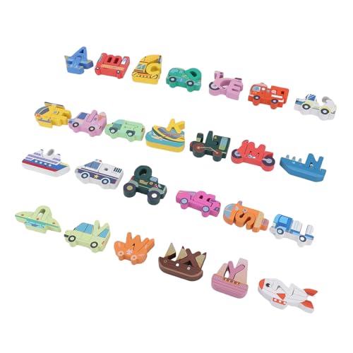 Alomejor Holz Alphabet Verkehrsrätsel, Passendes Spiel mit Cartoonfahrzeugen, Massivholz -Lernspielzeug für Vorschulalter Im Alter von 3,4,5,6,7,8 Alomejor Holz Alphabet Verkehrsrätsel, Passendes Spiel mit Cartoonfahrzeugen, Massivholz -Lernspielzeug für Vorschulalter Im Alter von 3,4,5,6,7,8 von Alomejor