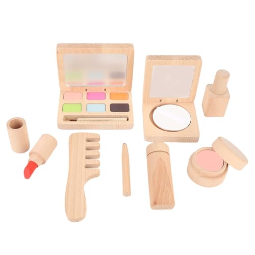 Alomejor Holz Make -up Spielzeugset Bunte Hautpflegekosmetik für Mädchen Spielen Haus Make -up, Ideales für Kleinkinder, Premiumholzmaterial Alomejor Holz Make -up Spielzeugset Bunte Hautpflegekosmetik für Mädchen Spielen Haus Make -up, Ideales für Kleinkinder, Premiumholzmaterial von Alomejor