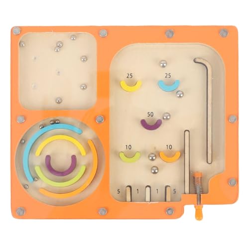 Alomejor Holzflipper Labyrinth Spiel Maple Wood Handheld Interaktives Spielzeug mit 3D - -Ball -Logikspiel für Familien Eltern Bindung Alomejor Holzflipper Labyrinth Spiel Maple Wood Handheld Interaktives Spielzeug mit 3D - -Ball -Logikspiel für Familien Eltern Bindung von Alomejor