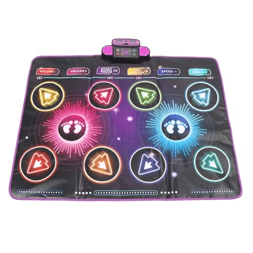 Alomejor Interaktiver Tanzspielpad für mit Musik, Doppelspieler -Tanzmatte für Heimnutzung Geschwister oder Freunde Alomejor Interaktiver Tanzspielpad für mit Musik, Doppelspieler -Tanzmatte für Heimnutzung Geschwister oder Freunde von Alomejor