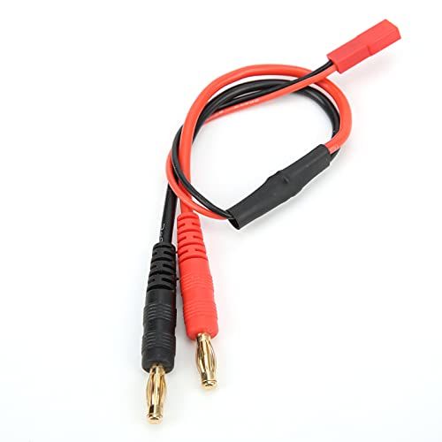 Alomejor JST-Anschluss zu 4,0 Mm Bananenstopfenkabel Korrosionsresistent für B6 Lipo-Batterie-Ladegerät, 21,6 cm JST-Ladekabel für RC-Automodelle, Leichtes 20AWG-Adapter-Blei von Alomejor