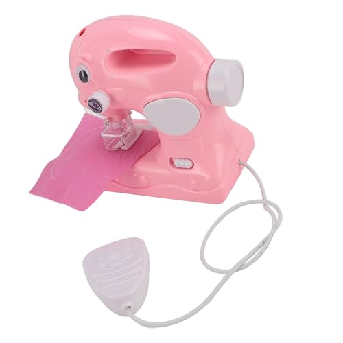 Alomejor Kids Sewing Machine Spielzeug, Elektrisches Nähmaschinen -Kit DIY Elektrische Spielzeugset mit Kreativem Spiel für Mädchen (Rosenate) von Alomejor