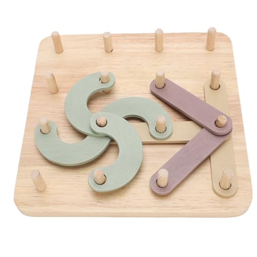 Alomejor Kinder Puzzle -Spielzeug, Gummiform -Sorter -Pegboard mit Buchstabennummern, Stapelblöcke für Kleinkinder Im Alter von 3 5 Vorschullernaktivitäten von Alomejor