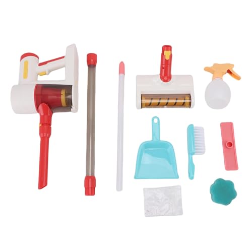 Alomejor Kinderreinigungsset, Motorisiertes Vakuumspielzeug mit Verstellbarer Besenstaubpfanne für Kleinkinder Hausreinigung Spiel Alomejor Kinderreinigungsset, Motorisiertes Vakuumspielzeug mit Verstellbarer Besenstaubpfanne für Kleinkinder Hausreinigung Spiel von Alomejor