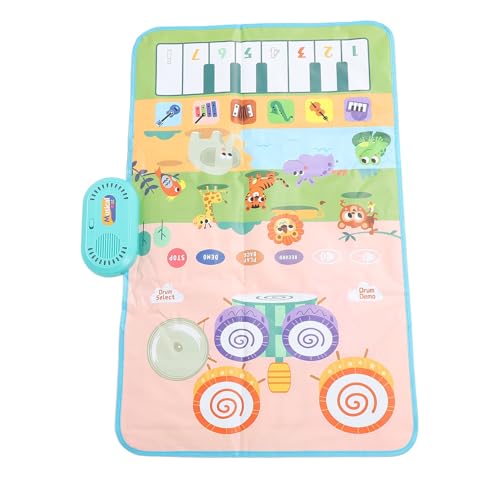 Alomejor Kleinkind Klavier -Tastatur -Drum -Matte mit Klavier -Tastatur und Drum Musical Matte für (Tierart) von Alomejor