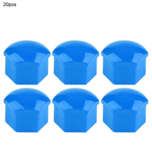 Alomejor Langlebige Autosräder Kappen 19 Mm Felgen Im Freien 20 STCS Auto Hub Schraube Deckel für Do -The Yourselfauto -Enthusiasten (Blue) von Alomejor
