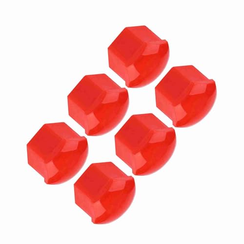 Alomejor Langlebige Autosräder Kappen 19 Mm Felgen Im Freien 20 STCS Auto Hub Schraube Deckel für Do -The Yourselfauto -Enthusiasten (Rot) von Alomejor