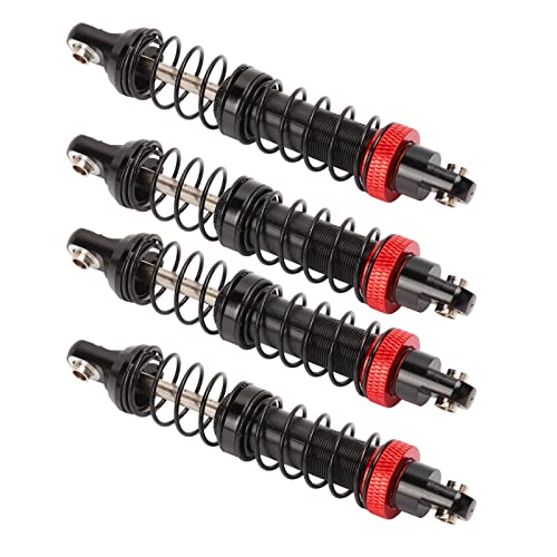 Alomejor Langlebiger RC -Öldämpfer mit Doppelter Federdesign für Stabiles Fahren, Hoher Stärke Wasserdichter RC -Metallschockabsorber für Harte Straßenbedingungen (80 mm) von Alomejor