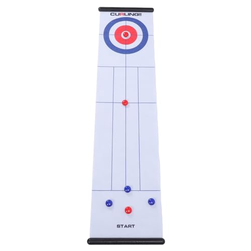 Large Matte Compact Up Up Upling Familienspiel für Home Outdoor Fun Curling Brettspiel Set von Alomejor