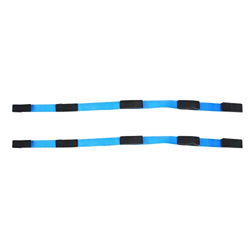 Alomejor Legged Race Bands 1 Paar Ribbon Elastic Cooperative 3/5 Personen Walker Tie Kids Adult Teambuilding-Spielzeug für Gruppenspiele im Freien(5 People Group/Set) von Alomejor