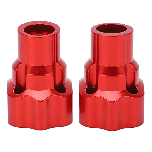 Alomejor Leichtes Aluminium -Hinterachsen -Portal für 1/8 RC LMT LMT Trucks, Hohe Polierleistung, 2 Stück Wirkung resistente Stücke (Rot) von Alomejor