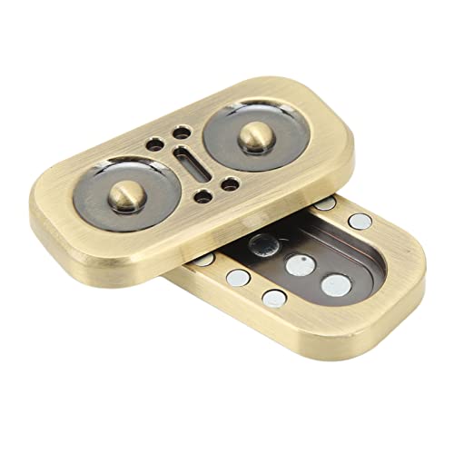 Alomejor Magnetischer Fidget SliderStressabbauende Feine Polierte Oberfläche, Geeignet für Sensorisches Fidget-Spielzeug Im Home-Office-Bus (Gold) von Alomejor