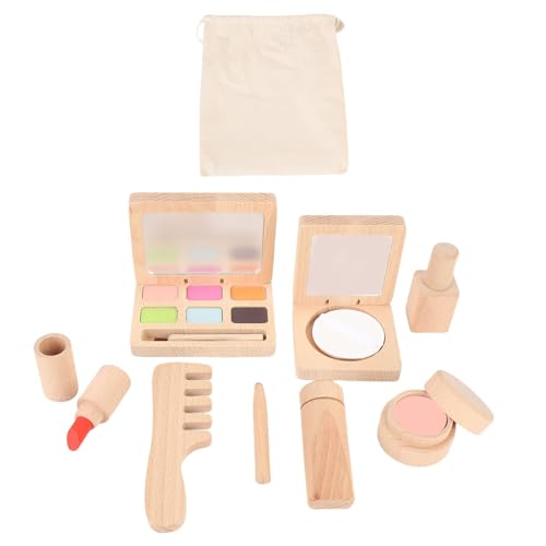 Alomejor Make-up-Spielzeugset aus Holz, Kosmetikset aus Buchenholz, Rollenspiel-Salon-Spielset für Mädchen Im Alter von 3, 4, 5, 6 Jahren, Geburtstagsgeschenk Alomejor Make-up-Spielzeugset aus Holz, Kosmetikset aus Buchenholz, Rollenspiel-Salon-Spielset für Mädchen Im Alter von 3, 4, 5, 6 Jahren, Geburtstagsgeschenk von Alomejor