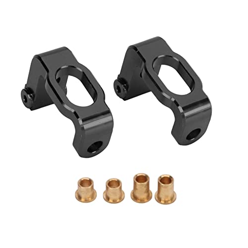 Alomejor Metall -Aluminium -Legierung Vorne C Hub Träger Caster Block Upgrade Teile für LC Racing PTG 2 1/10 RC Auto, Langlebiger Leichter RC Front C Hub Carrier für Enthusiasten (Black) von Alomejor