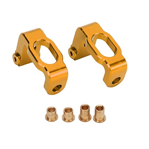 Alomejor Metall -Aluminium -Legierung Vorne C Hub Träger Caster Block Upgrade Teile für LC Racing PTG 2 1/10 RC Auto, Langlebiger Leichter RC Front C Hub Carrier für Enthusiasten (Gold) von Alomejor
